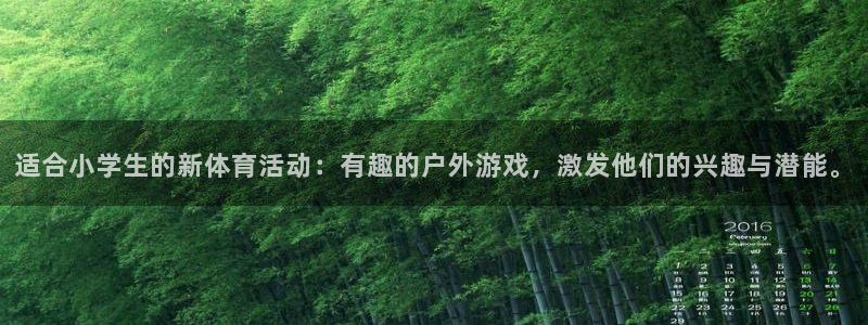 一竞技官方正版app集团：适合小学生的新体育活动：有趣的户外