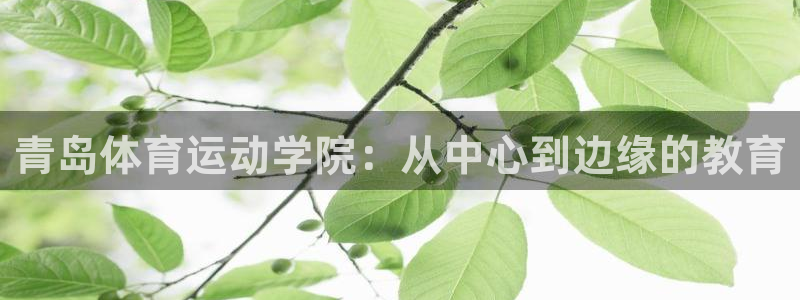一竞技官方正版app集团官网网址：青岛体育运动学院：从中心到
