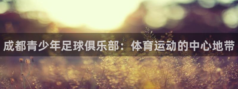 一竞技官方正版app集团E.ON：成都青少年足球俱乐